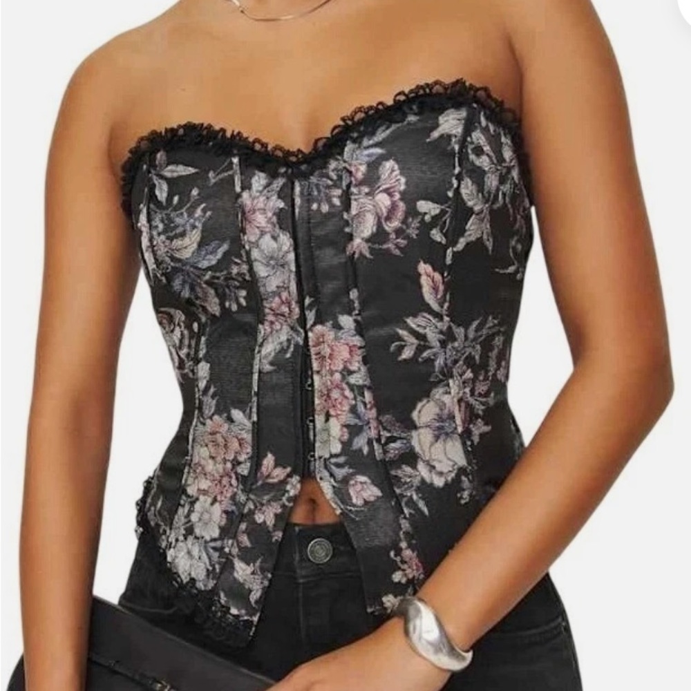 Reformation Idalia Corset Floral Top